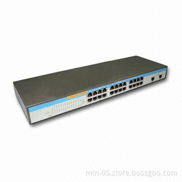 Network Switch, Supports SNMP v1/v2/v3, SNMP Management with SFP Port